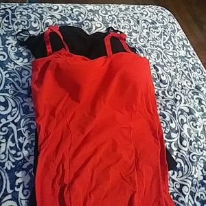 Red and black sphagetty shirts